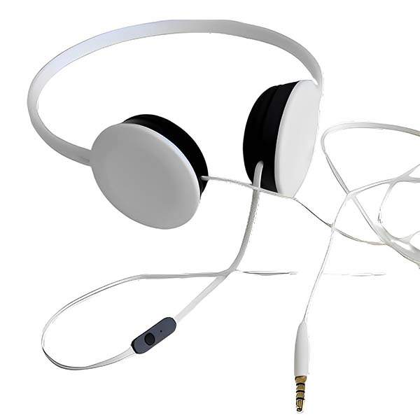 Hoomia Headphone with mic White - Image 3