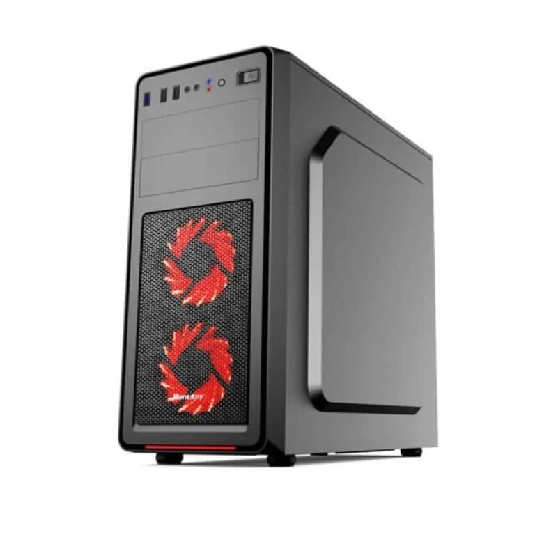 Huntkey BU560 Black Gaming PC Case, ATX/Micro-ATX/Mini-ITX, 350mm GPU Support, 0.6mm SPCC - Image 2