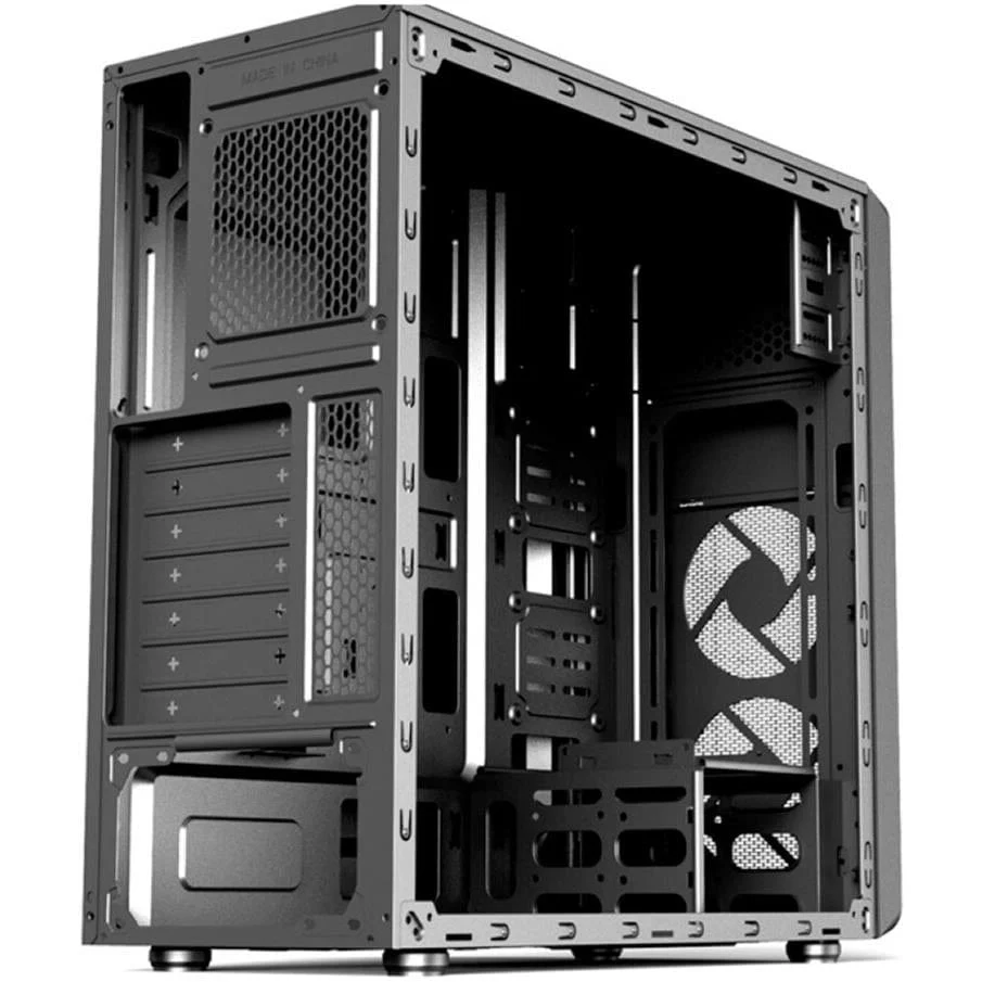 Huntkey BU560 Black Gaming PC Case, ATX/Micro-ATX/Mini-ITX, 350mm GPU Support, 0.6mm SPCC - Image 3