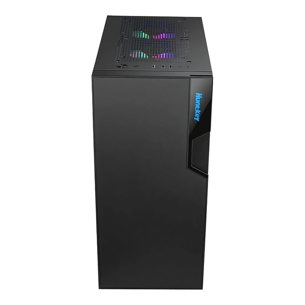 Huntkey GS450C Mid-Tower ATX PC Case, Tempered Glass Side Panel, Black - Image 5
