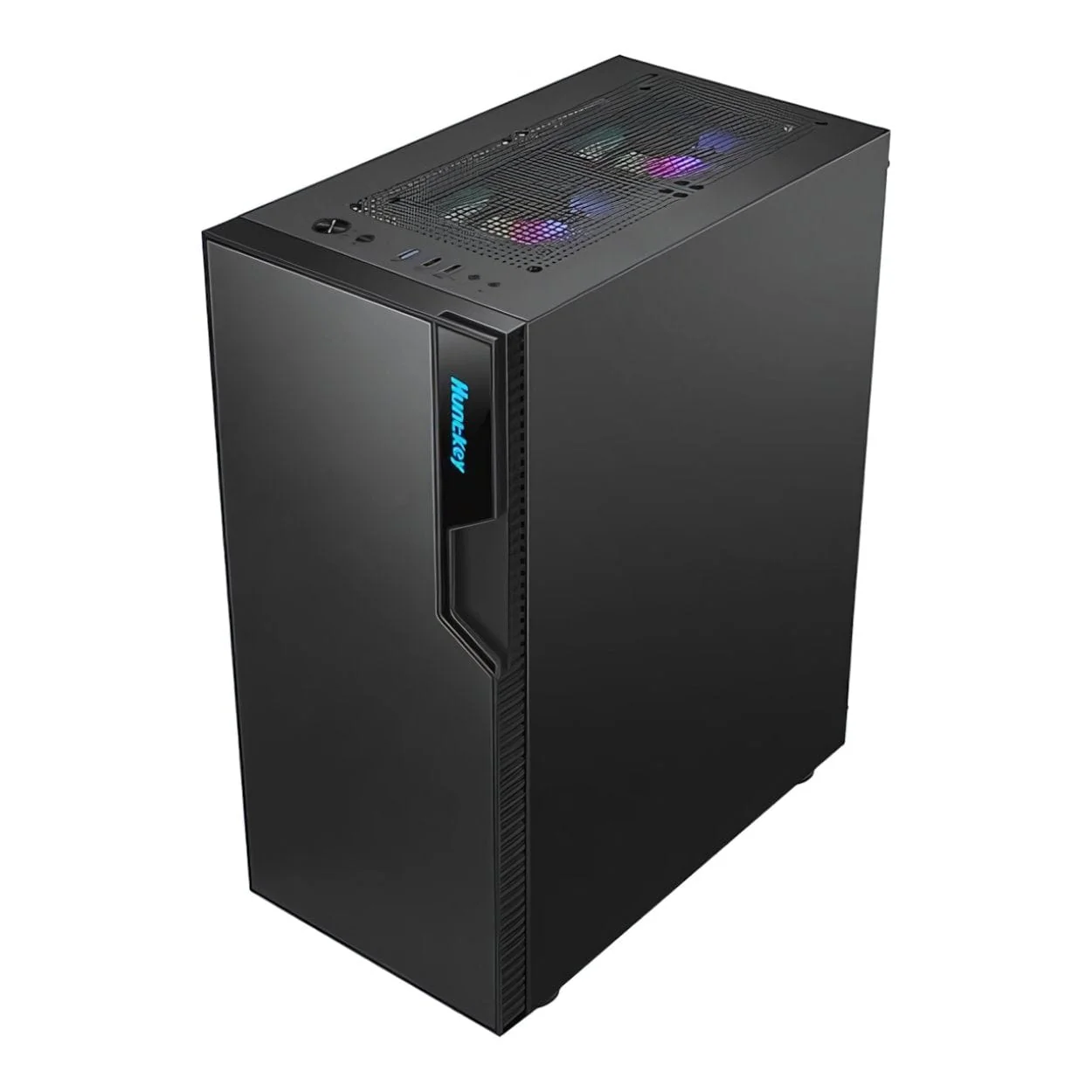 Huntkey GS450C Mid-Tower ATX PC Case, Tempered Glass Side Panel, Black - Image 6