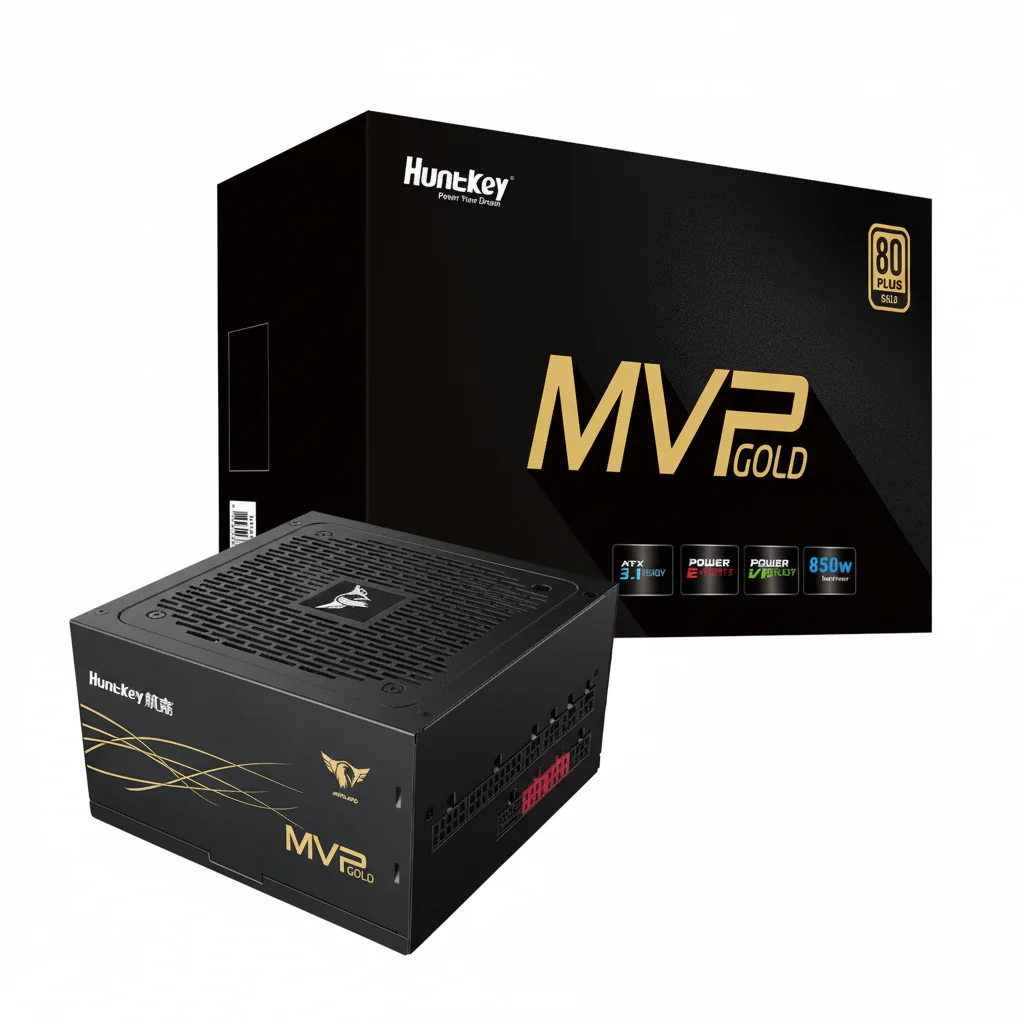 Huntkey MVP K850 850W 80 Plus Gold ATX 3.1 Power Supply, PCIe 5.1 12V-2x6, Full Protections - Image 5