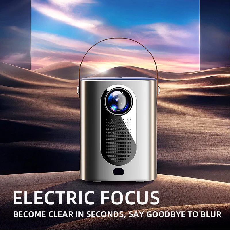 HY6 4K Smart Portable Projector – 720p Native, Android 9.0, WiFi & Bluetooth - Image 4