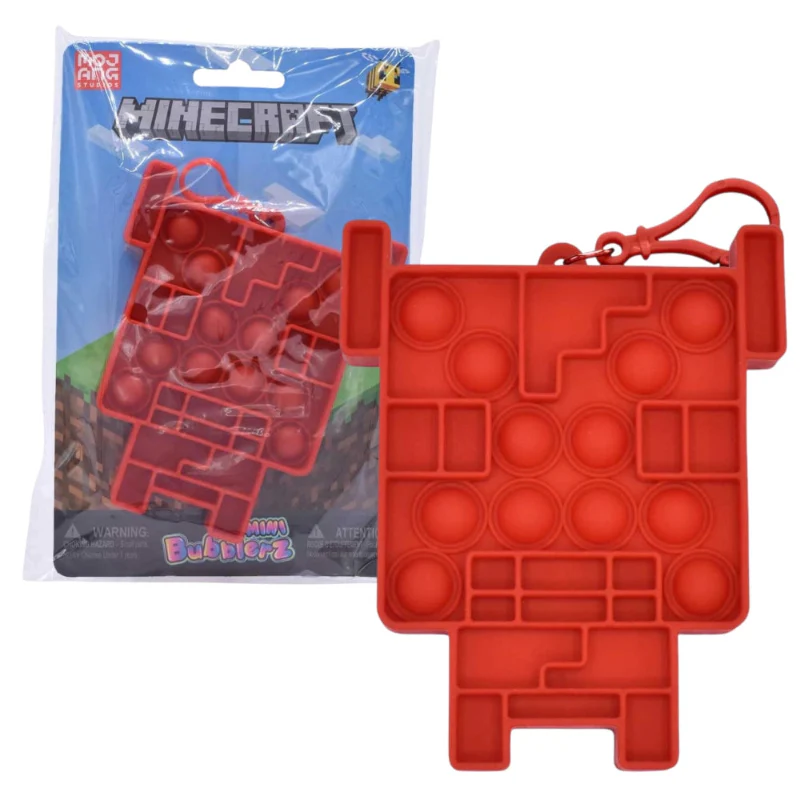 Just Play Minecraft Mini Bubblerz Fidget Popper Keychain/Backpack Hanger - Image 5