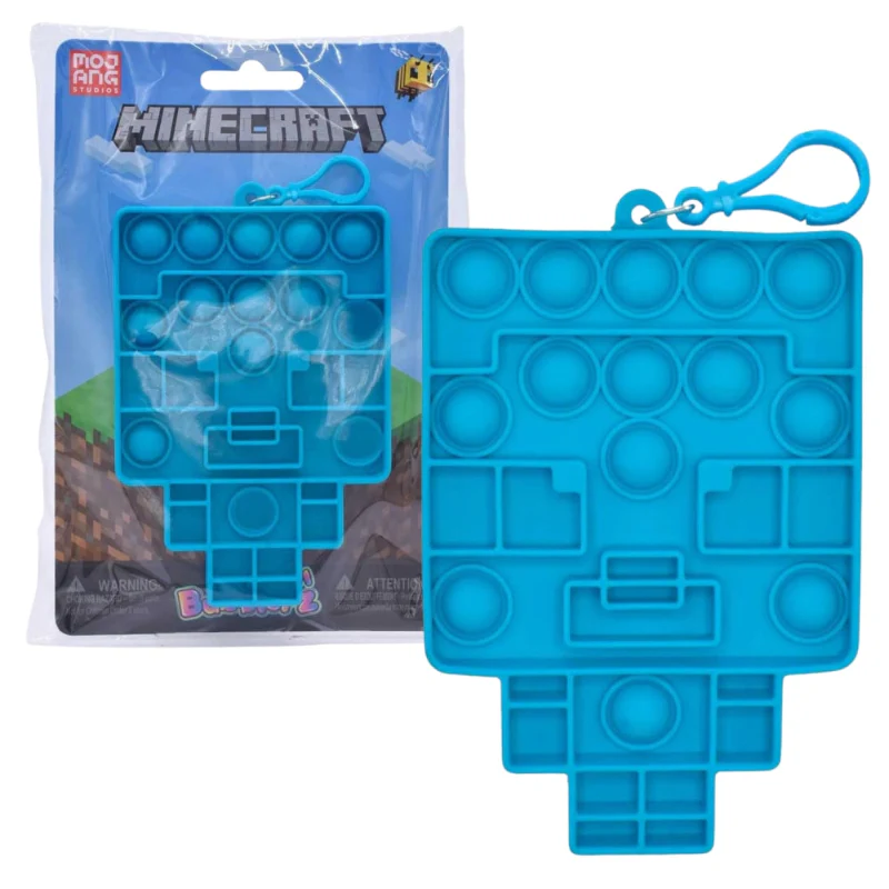 Just Play Minecraft Mini Bubblerz Fidget Popper Keychain/Backpack Hanger - Image 7