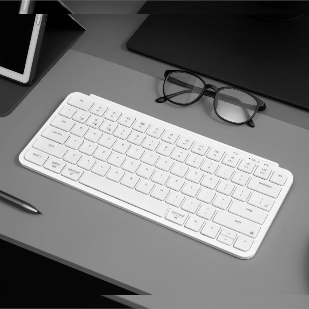 Keychron B1 Pro Ultra-Slim 75% Wireless Keyboard - Ivory White - Image 3