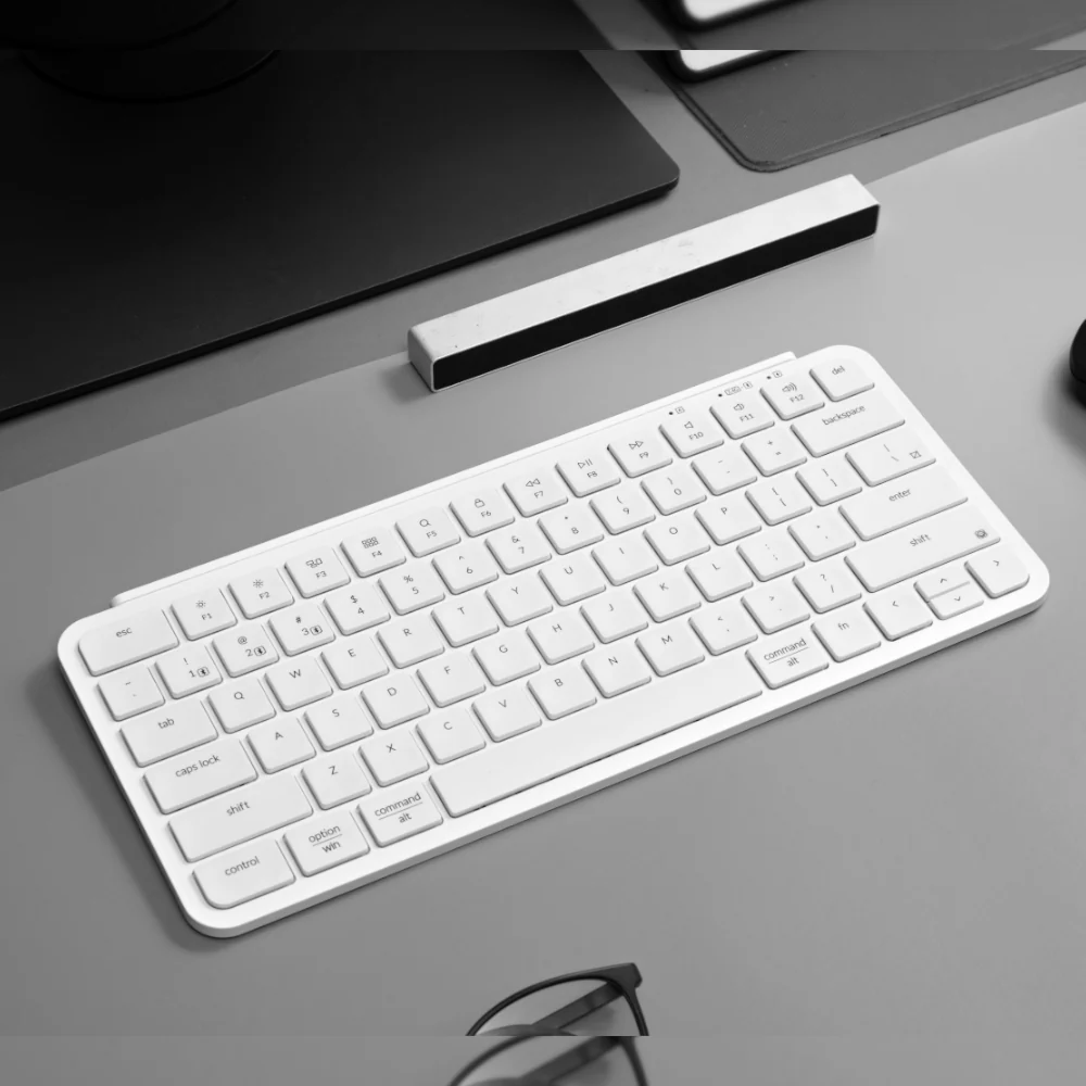 Keychron B1 Pro Ultra-Slim 75% Wireless Keyboard - Ivory White - Image 4