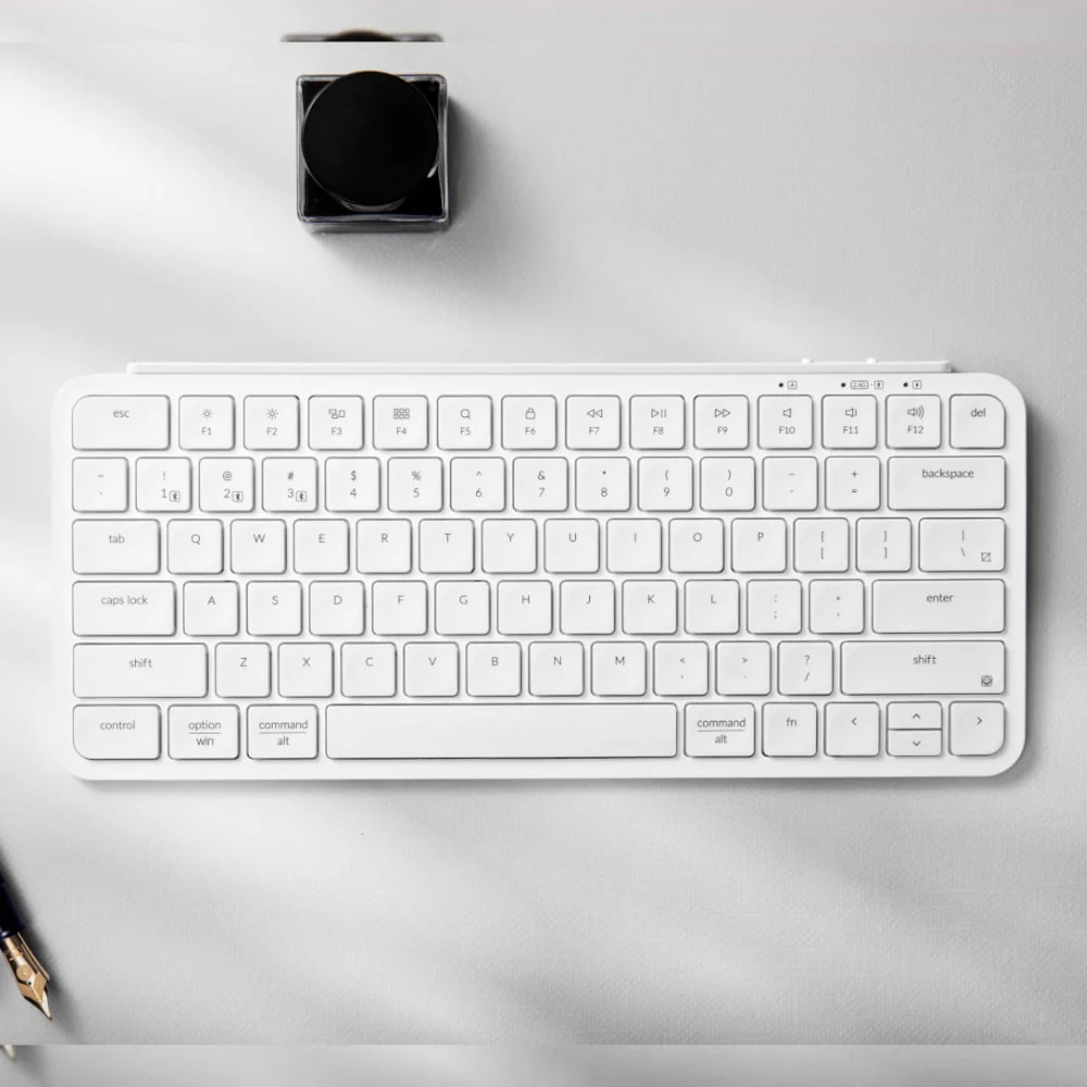 Keychron B1 Pro Ultra-Slim 75% Wireless Keyboard - Ivory White - Image 5