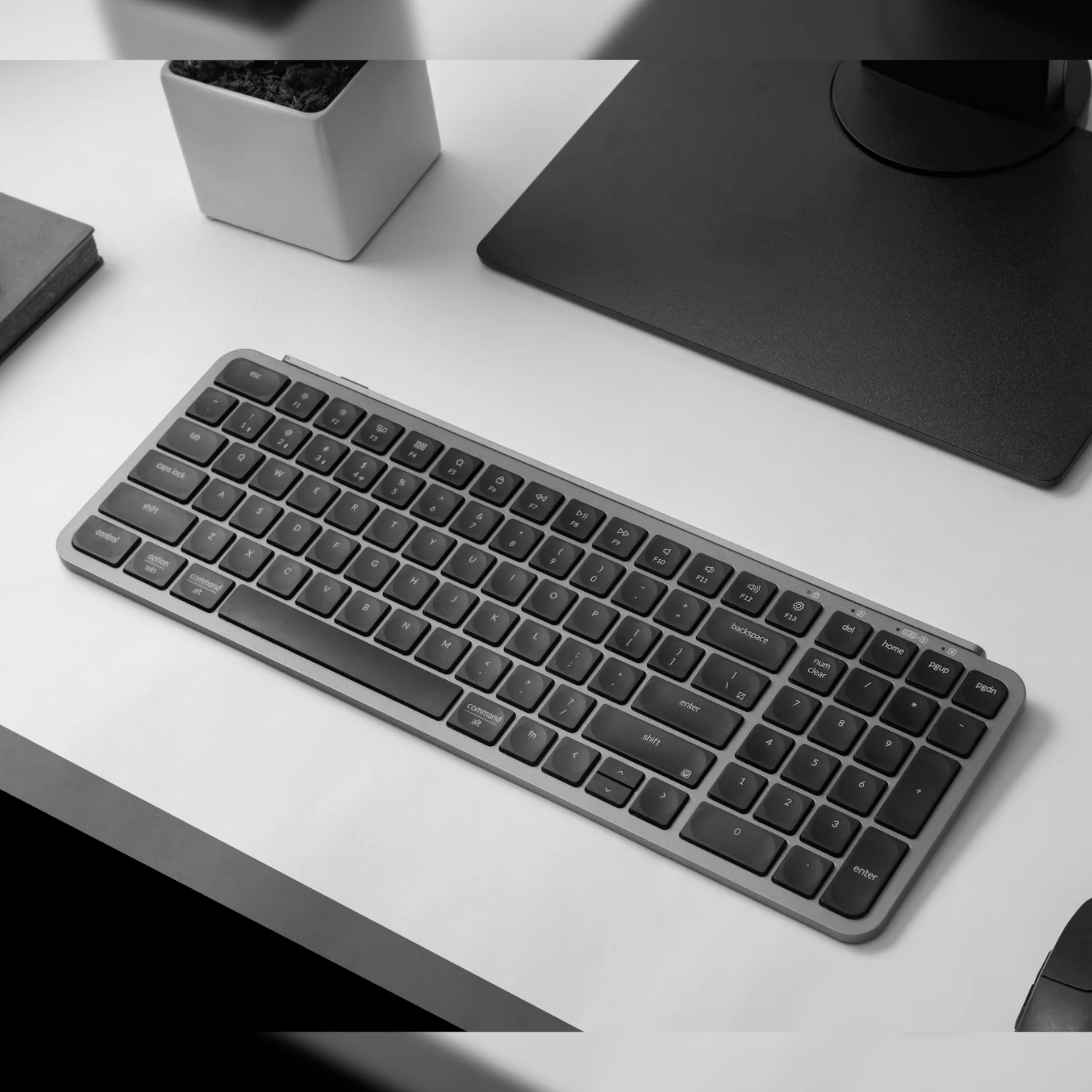 Keychron B2 Pro Ultra-Slim 96% Wireless Keyboard - Space Gray - Image 3