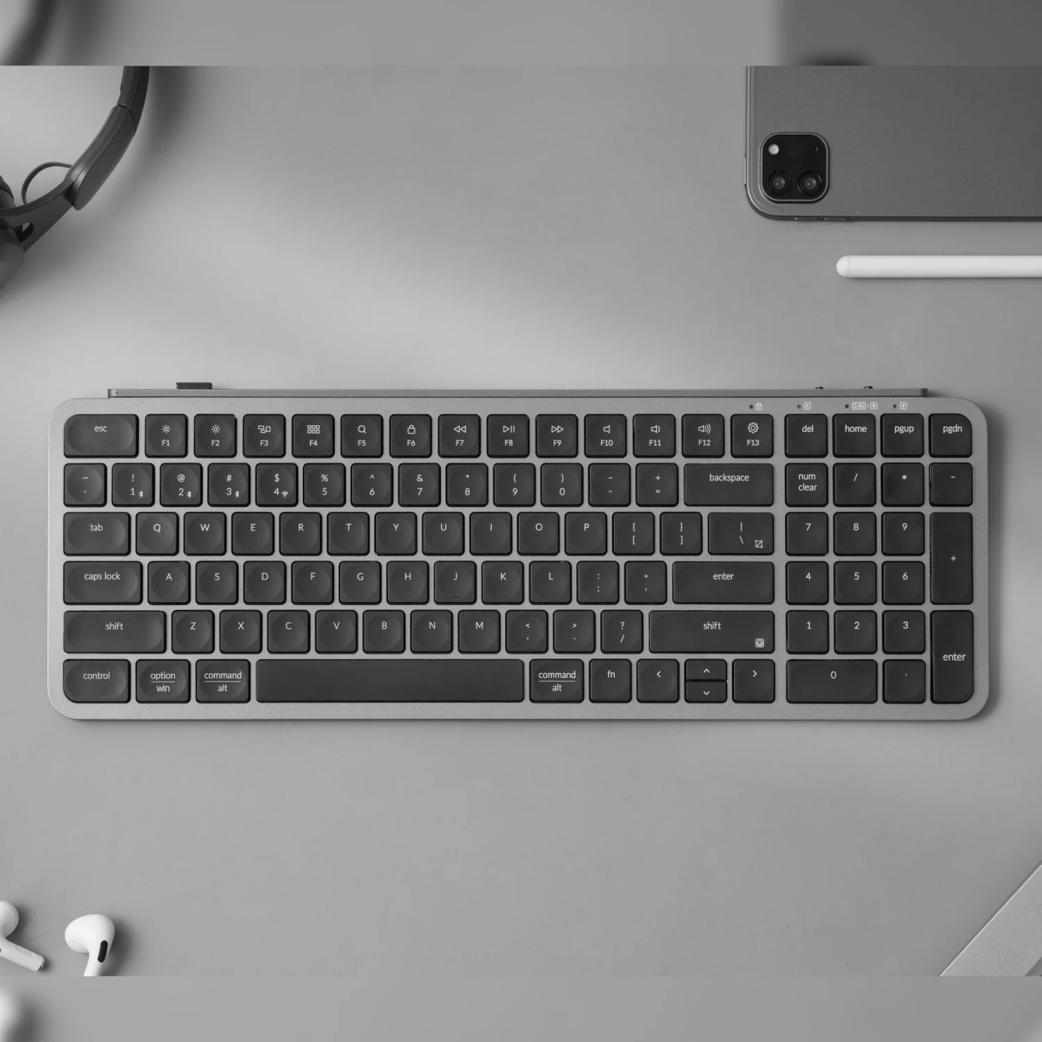 Keychron B2 Pro Ultra-Slim 96% Wireless Keyboard - Space Gray - Image 4