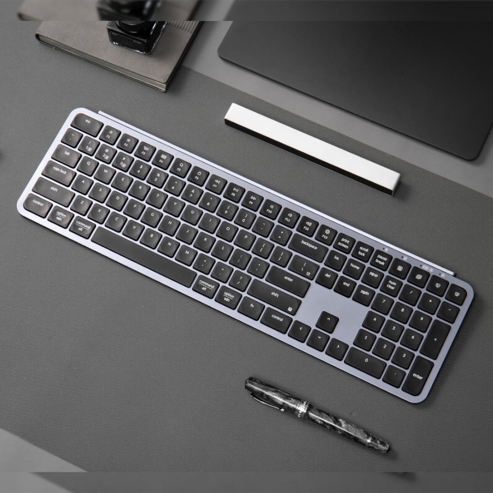 Keychron B6 Pro Ultra-Slim 100% Wireless Keyboard – Space Grey - Image 3