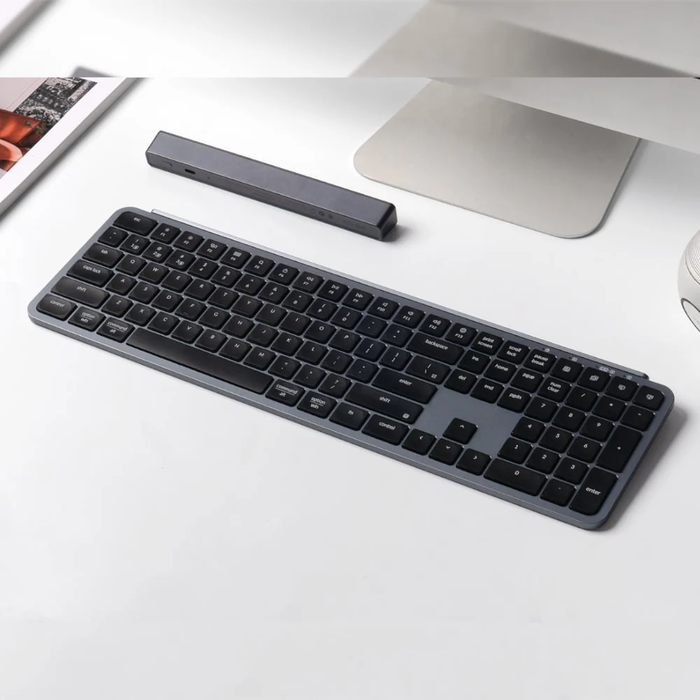 Keychron B6 Pro Ultra-Slim 100% Wireless Keyboard – Space Grey - Image 4