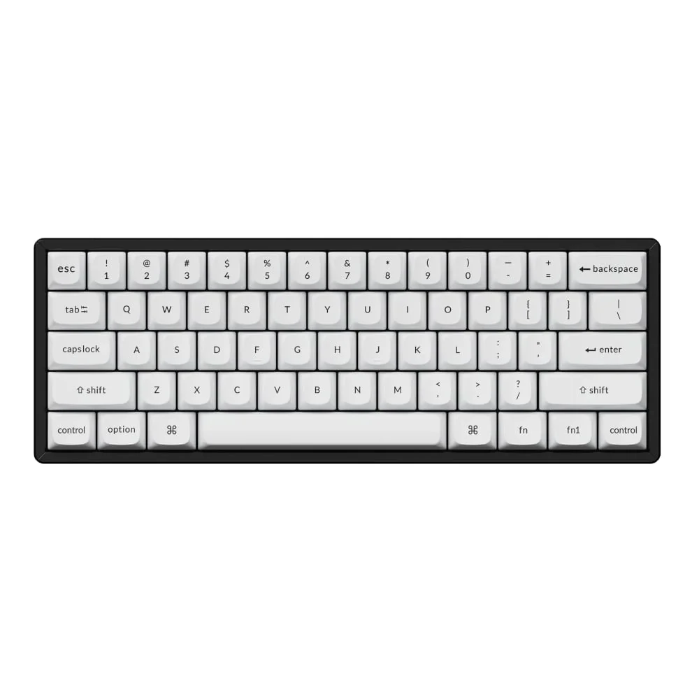 Keychron Double Shot PBT OSA Full Keycap Set - Black/White - Image 4