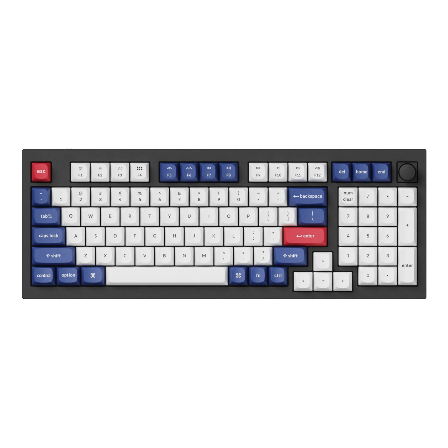 Keychron Double-Shot PBT OSA Keycap Set - Blue and White - Image 3