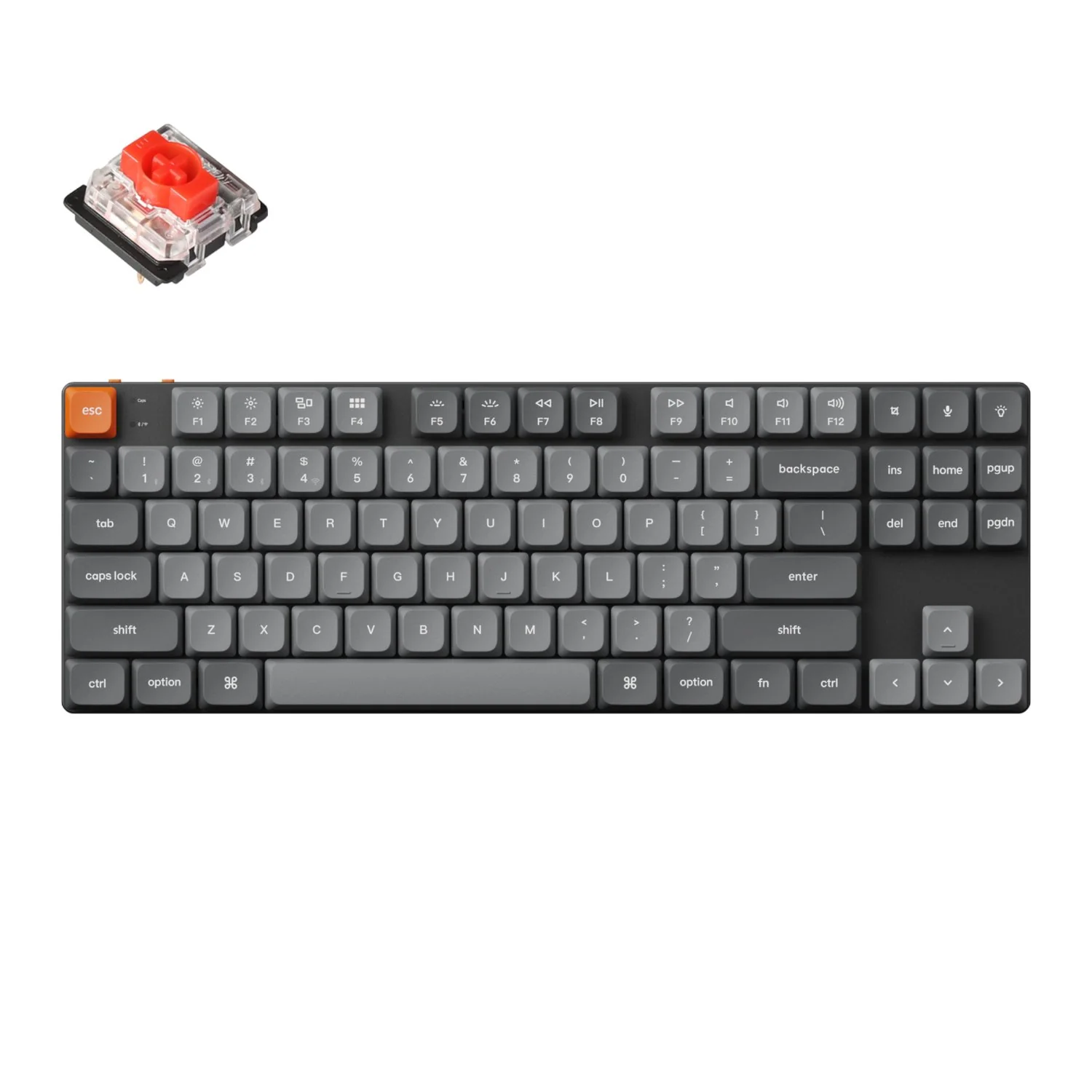 Keychron K1 Max QMK/VIA 80% Wireless Custom Mechanical Keyboard | RED Switches - Image 5