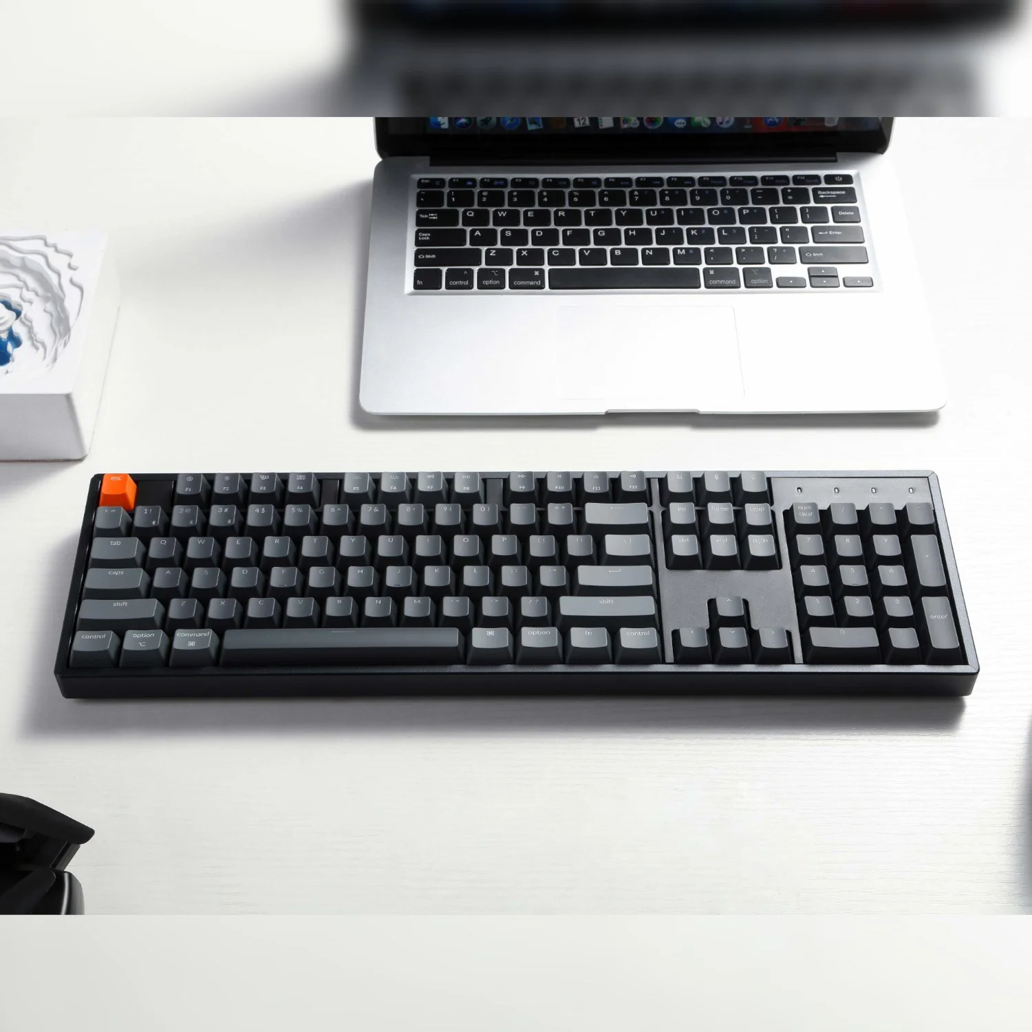 Keychron K10 QMK Full-size RGB Wireless Custom Mechanical Keyboard V.2 (Super RED Switch) – Black - Image 2