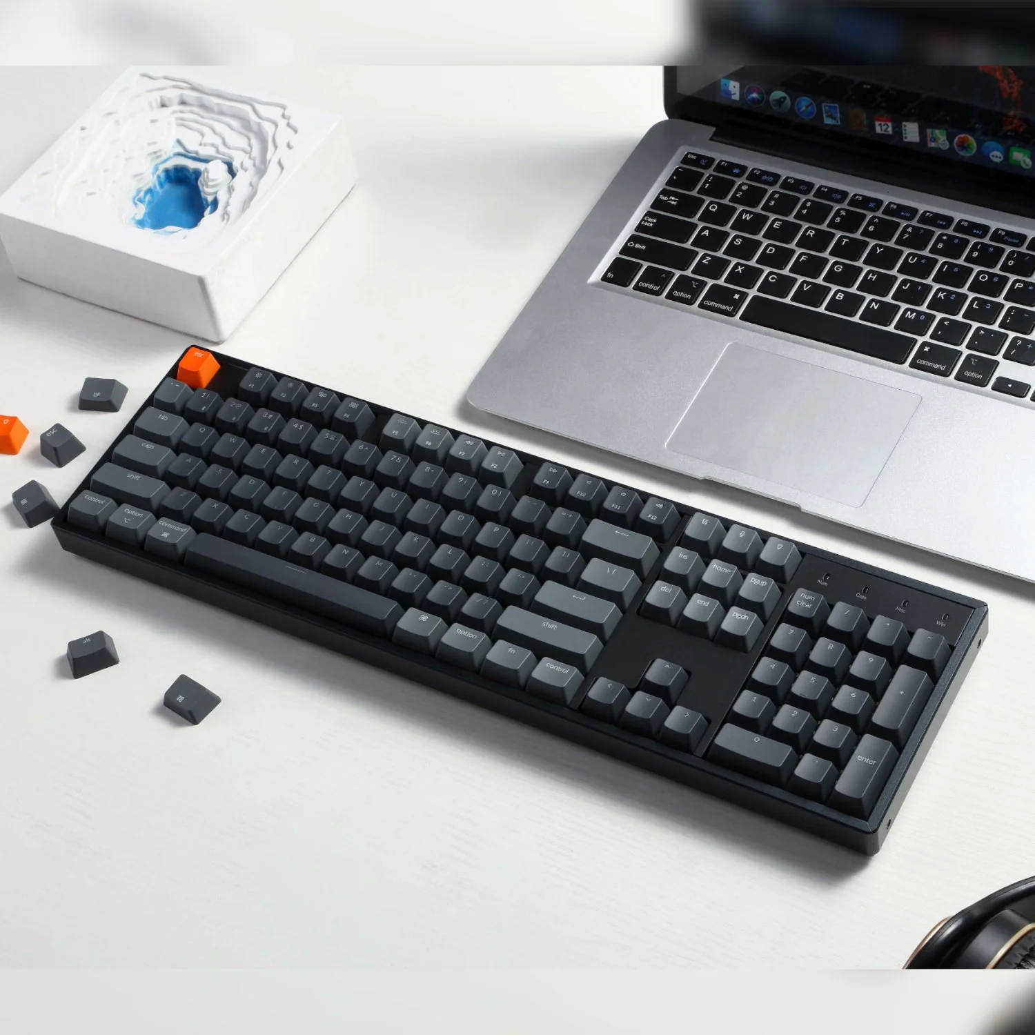 Keychron K10 QMK Full-size RGB Wireless Custom Mechanical Keyboard V.2 (Super RED Switch) – Black - Image 3