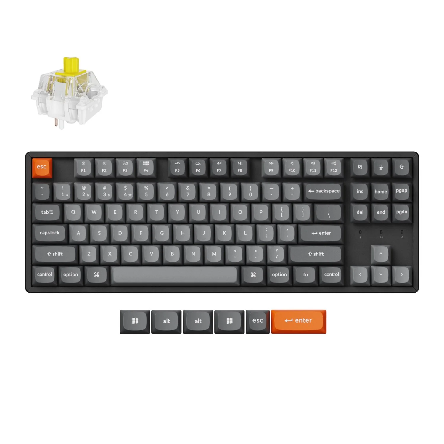 Keychron K8 Max QMK Wireless Custom Mechanical Keyboard | BANANA Switches - Image 5