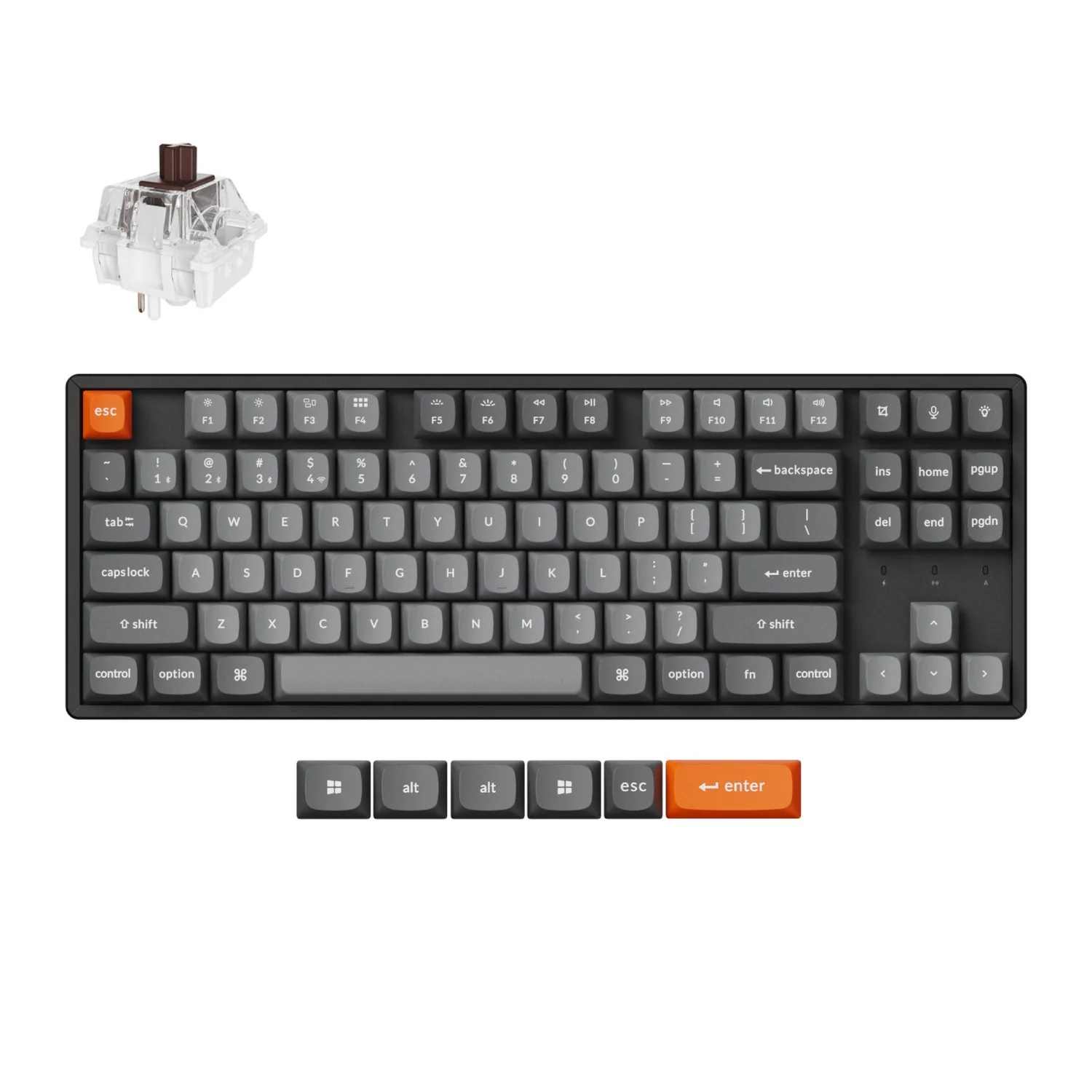 Keychron K8 Max QMK Wireless Custom Mechanical Keyboard | BROWN Switches - Image 5