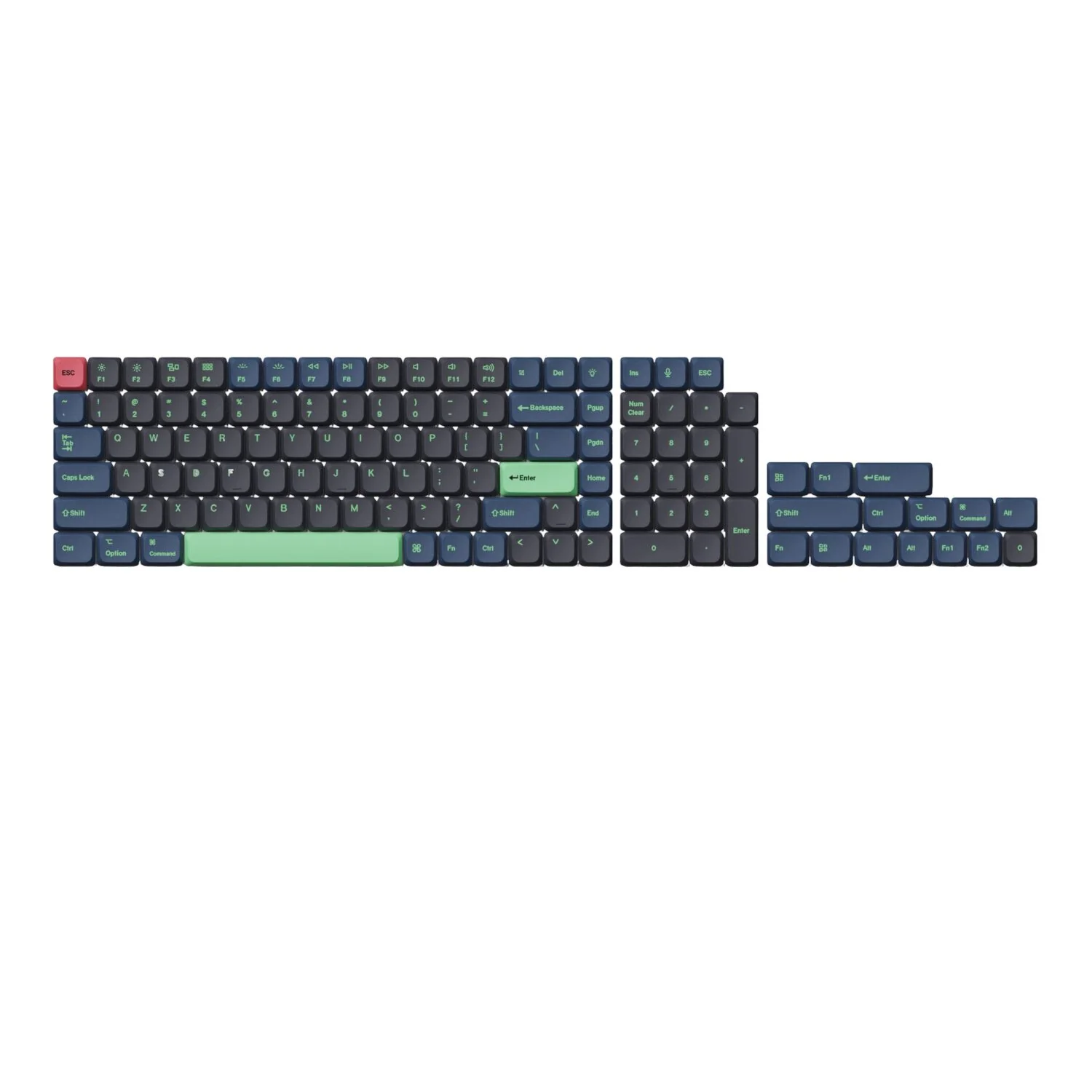 Keychron Low Profile Dye-Sub PBT LSA Full Set Keycap Set – Hacker Edition (133 Keys, PBT, Low Profile) - Image 6
