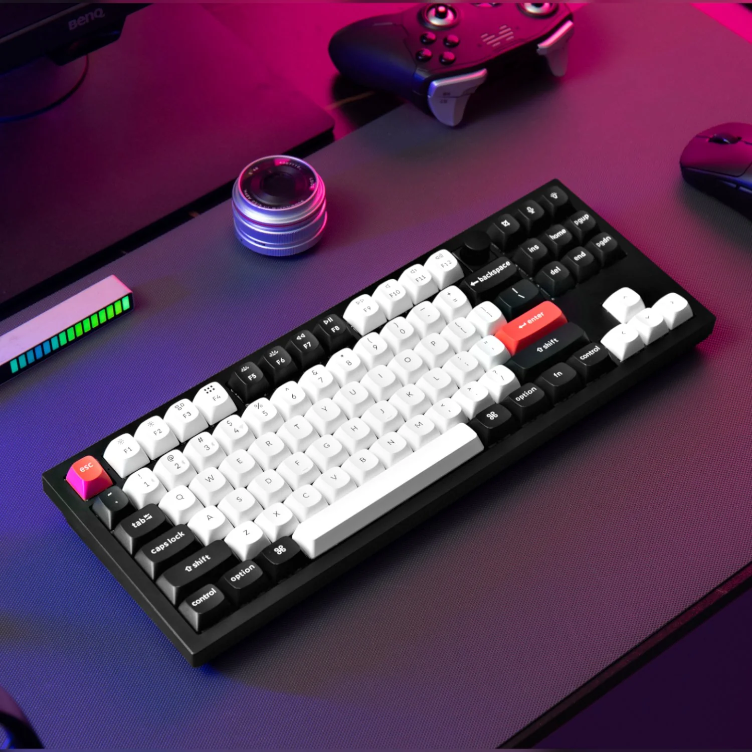 Keychron Q3 HE QMK 80% Wireless Custom Mechanical Keyboard (Nebula Switch) – Carbon Black - Image 3