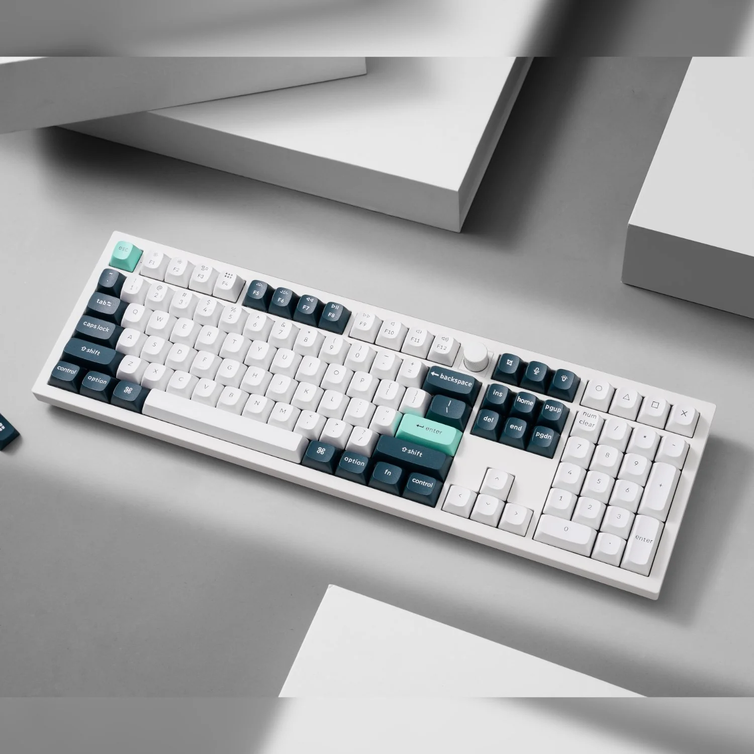 Keychron Q6 HE QMK Full-size Wireless Custom Mechanical Keyboard (Nebula Switch) – Shell White - Image 2