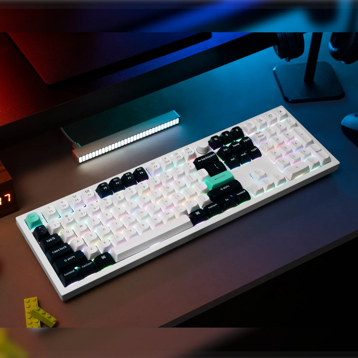 Keychron Q6 HE QMK Full-size Wireless Custom Mechanical Keyboard (Nebula Switch) – Shell White - Image 3