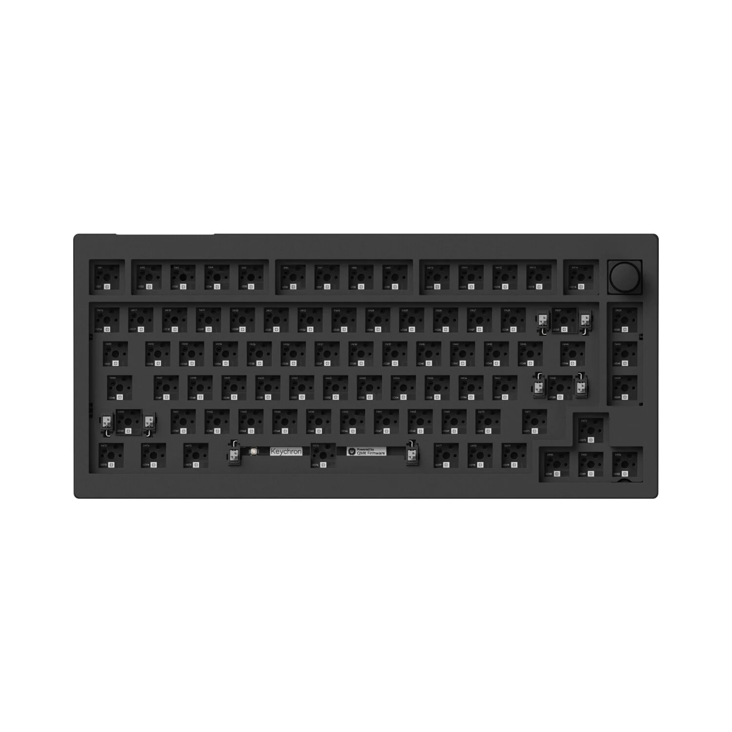 Keychron V1 Max QMK/VIA Wireless Custom Mechanical Keyboard | BROWN Switches – Black - Image 3