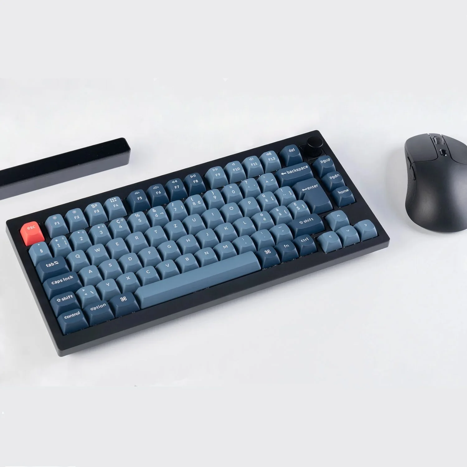 Keychron V1 Max QMK/VIA Wireless Custom Mechanical Keyboard | BROWN Switches – Black - Image 4
