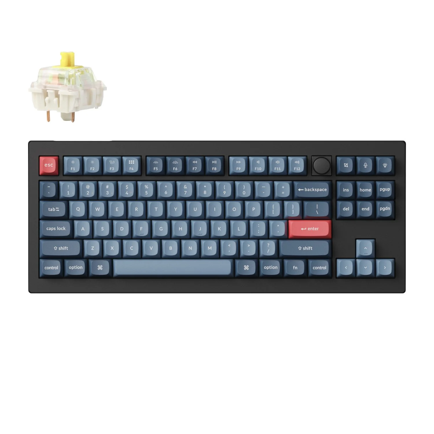 Keychron V3 Max QMK/VIA 80% Wireless Custom Mechanical Keyboard (Banana Switch) – Carbon Black - Image 5