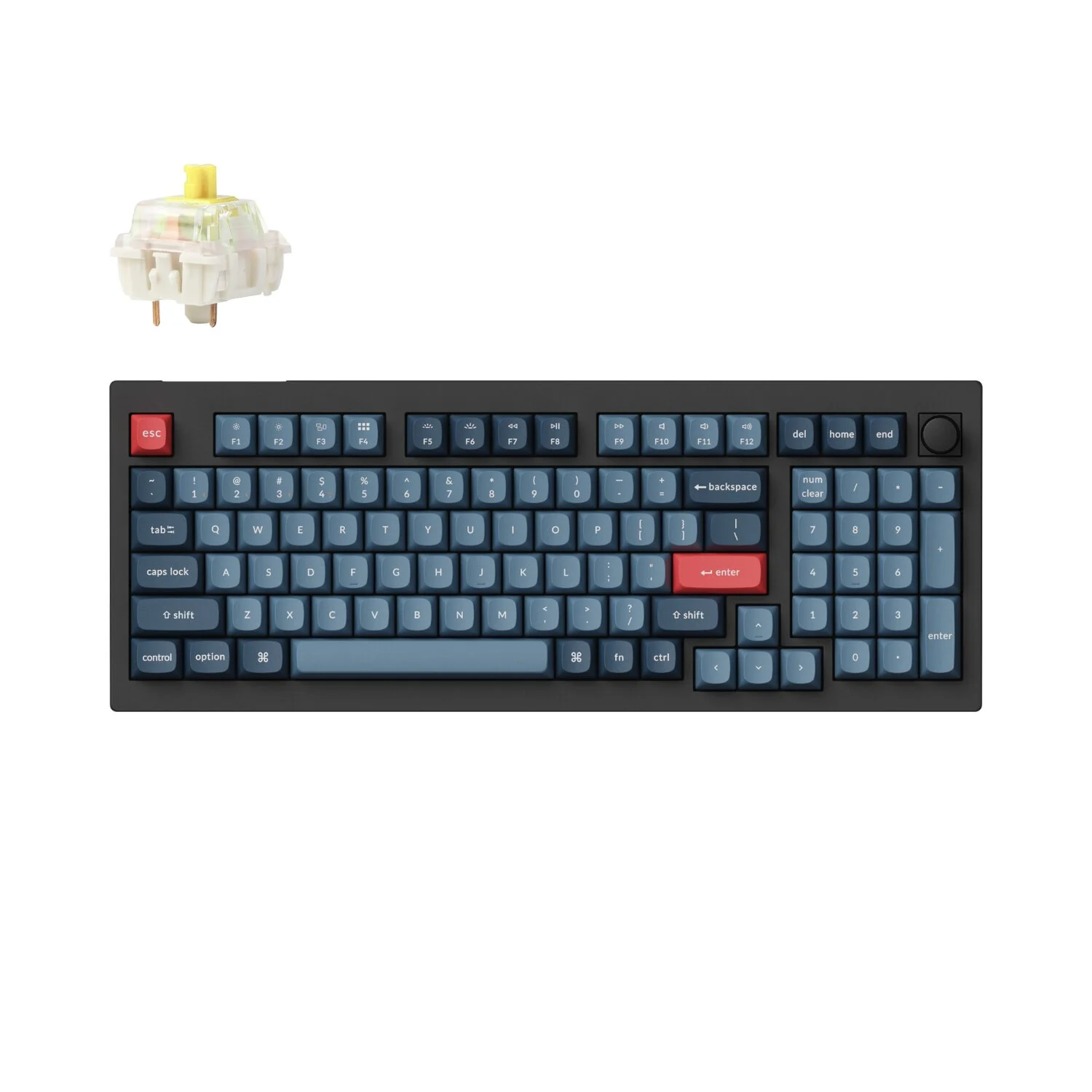 Keychron V5 Max Wireless Custom  Keyboard - BANANA Switch - Image 4