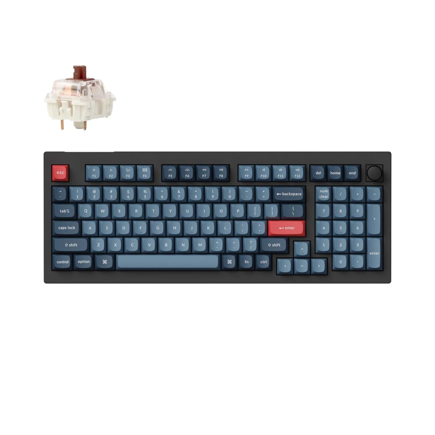 Keychron V5 Max Wireless Custom Keyboard - BROWN Switch - Image 4