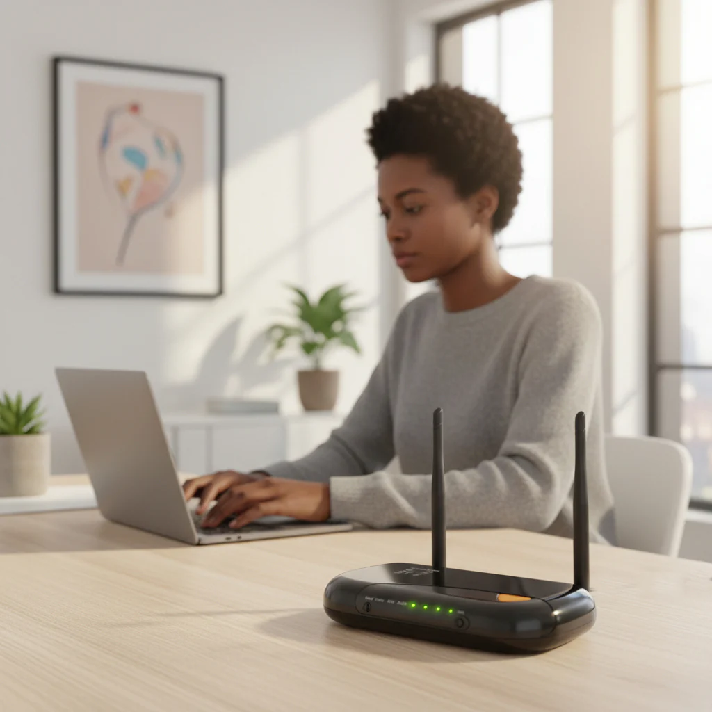 LevelOne WGR-6013 Wi-Fi 4 Wireless Router, Gigabit Ethernet, Black - Image 5