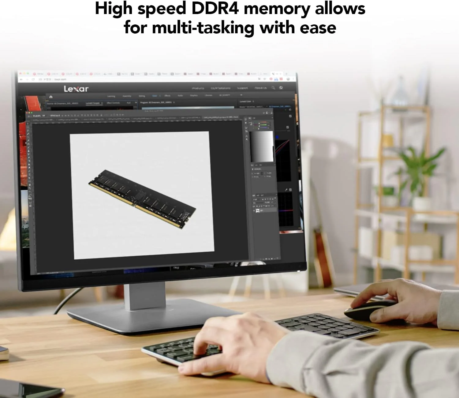 Lexar 16GB DDR4 3200MHz UDIMM Desktop Memory Module, CL22, 1.2V, 288-Pin - Image 3