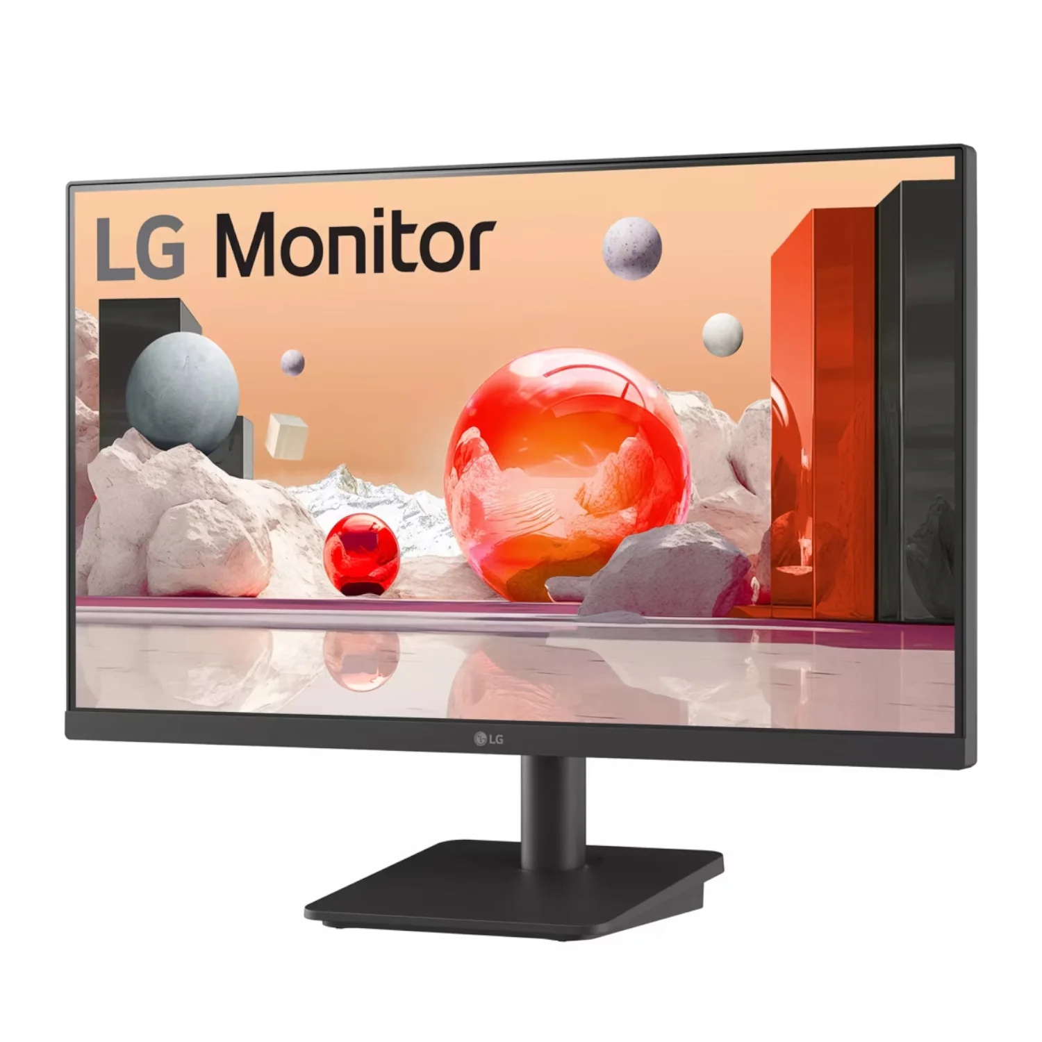 LG Essential 24'' FHD IPS Monitor 100Hz; 1920x1080 IPS;  Super Resolution+; 2x HDMI Ports; Tilt Functionality - Image 2