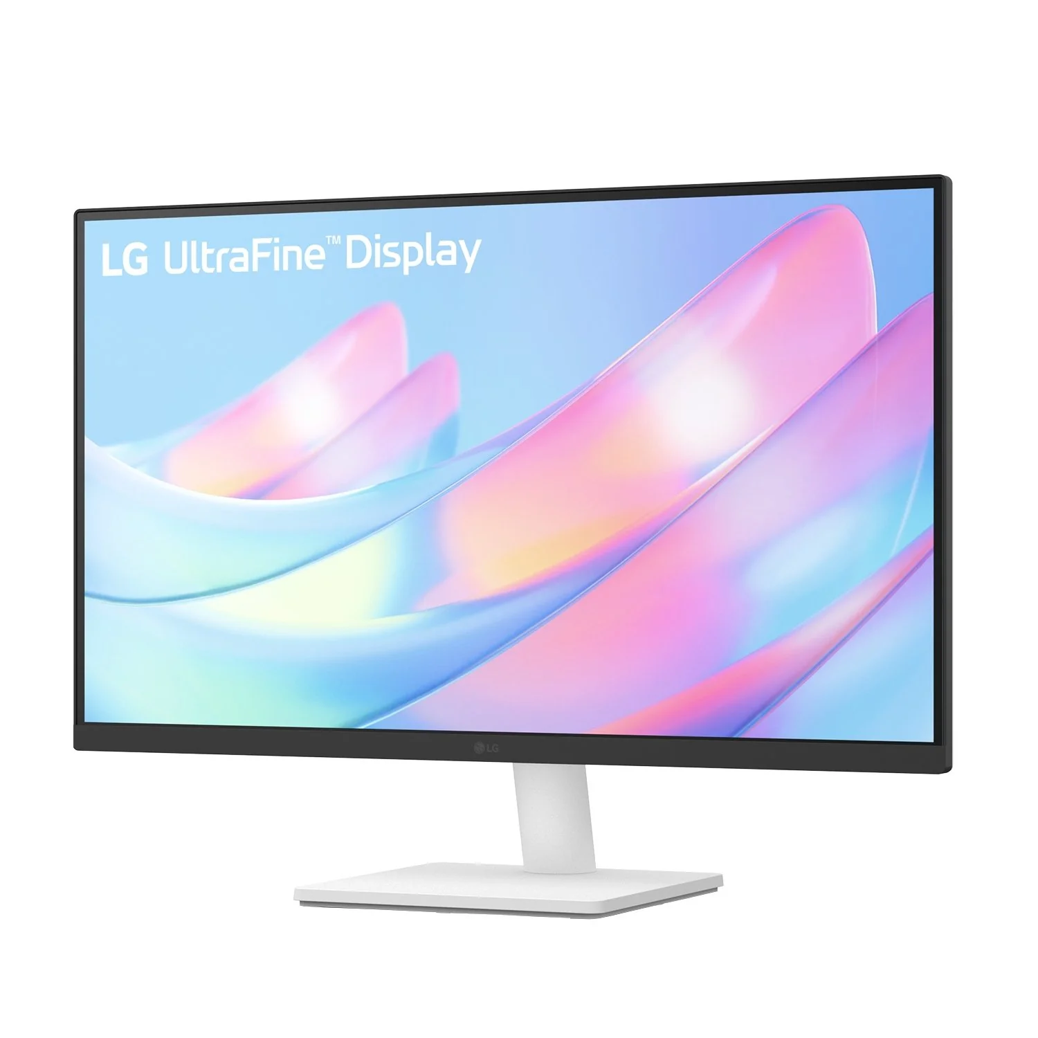 LG UltraFine 27'' 4K UHD IPS Monitor - White; 3840x2160 IPS; White Backpanel; HDMI; Display Port; Tilt Functionality - Image 2