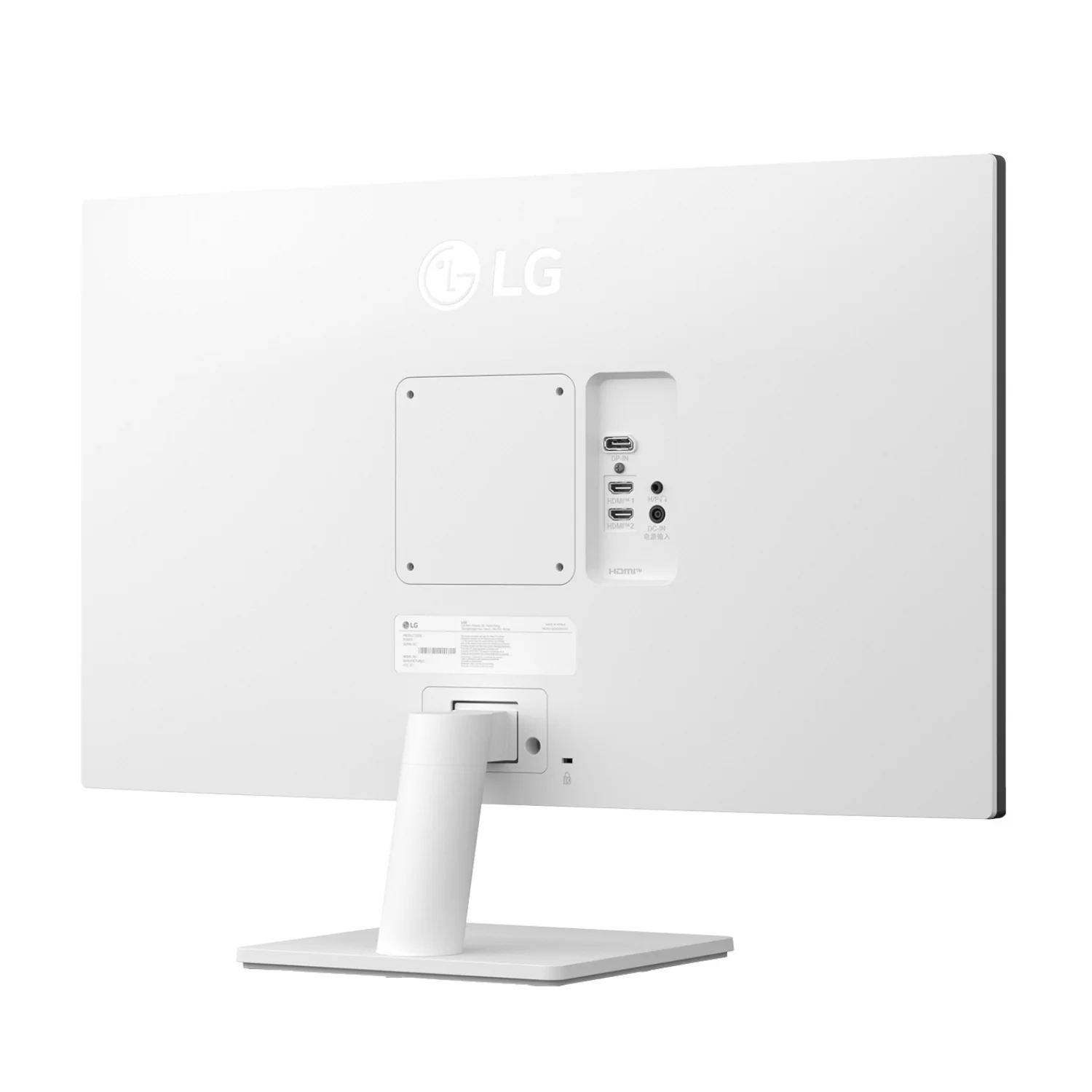 LG UltraFine 27'' 4K UHD IPS Monitor - White; 3840x2160 IPS; White Backpanel; HDMI; Display Port; Tilt Functionality - Image 4