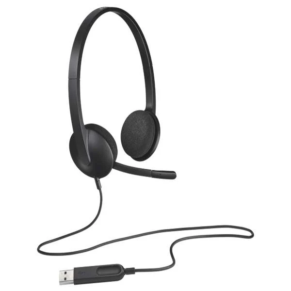 981-000475 - Logitech Headset H340 USB Stereo Internet headset over the head type with adjustable lightweight design - Image 2