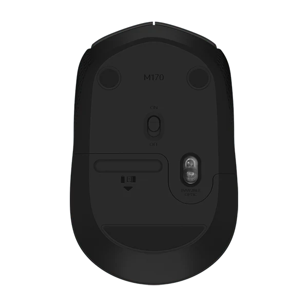 LOGITECH MOUSE WIRELESS M170 GREY - Image 2