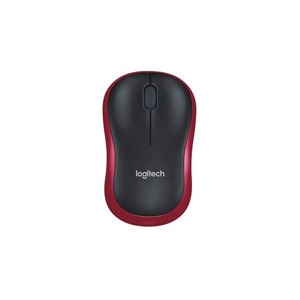 Logitech Wireless Mouse M185 (RED) Nano USB receiver 3 buttons optical tracking with wheel 10m range - Image 2