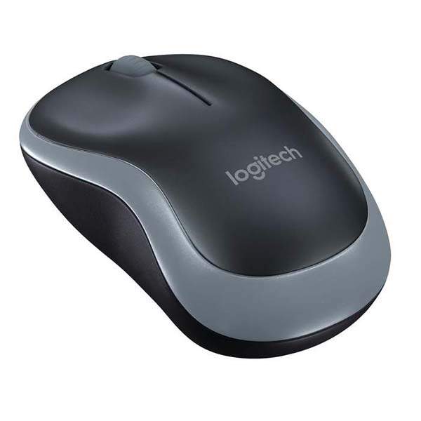 Logitech Wireless Mouse M185 (Black & Swift Grey) Nano USB receiver 3 buttons optical tracking with wheel 10m range 12-month bat - Image 2