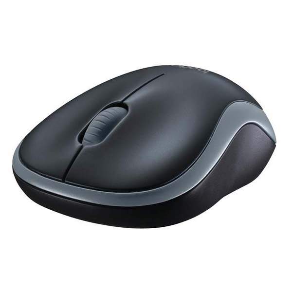 Logitech Wireless Mouse M185 (Black & Swift Grey) Nano USB receiver 3 buttons optical tracking with wheel 10m range 12-month bat - Image 3