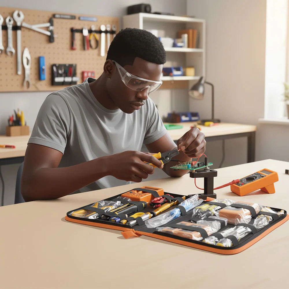 M-Link 16 Piece All-in-One Network Toolkit with Crimping, Tester & Soldering Kit - Image 5