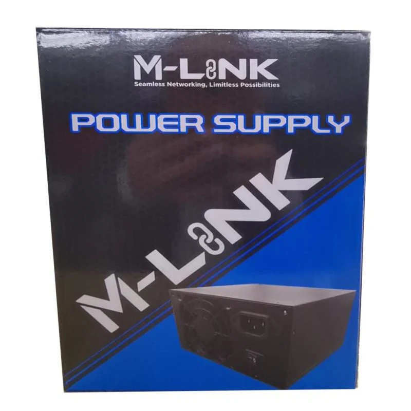 M-LINK 450W ATX Power Supply Unit (SATA + IEC, Matt Black) - Image 4