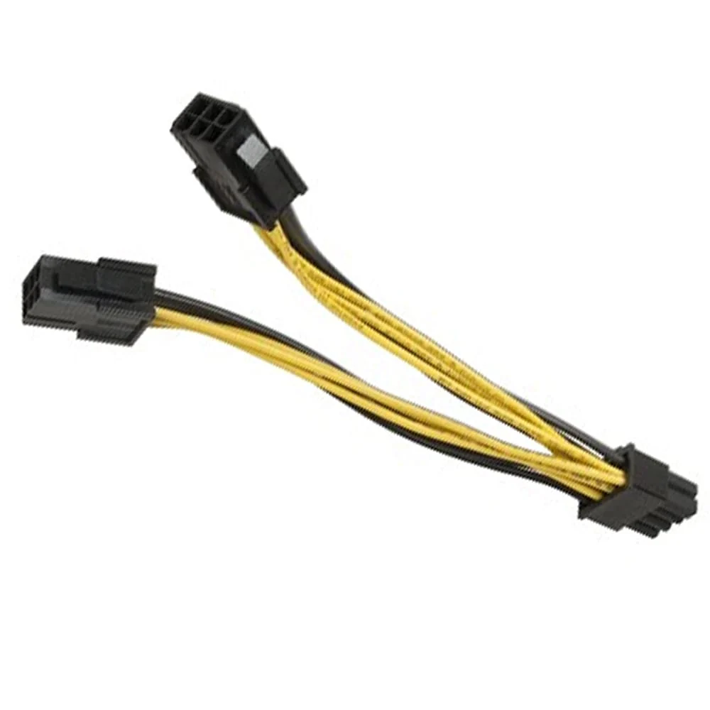 M-Link 6-Pin to Dual 8-Pin (6+2) PCIe Power Adapter Cable – 20cm - Image 3