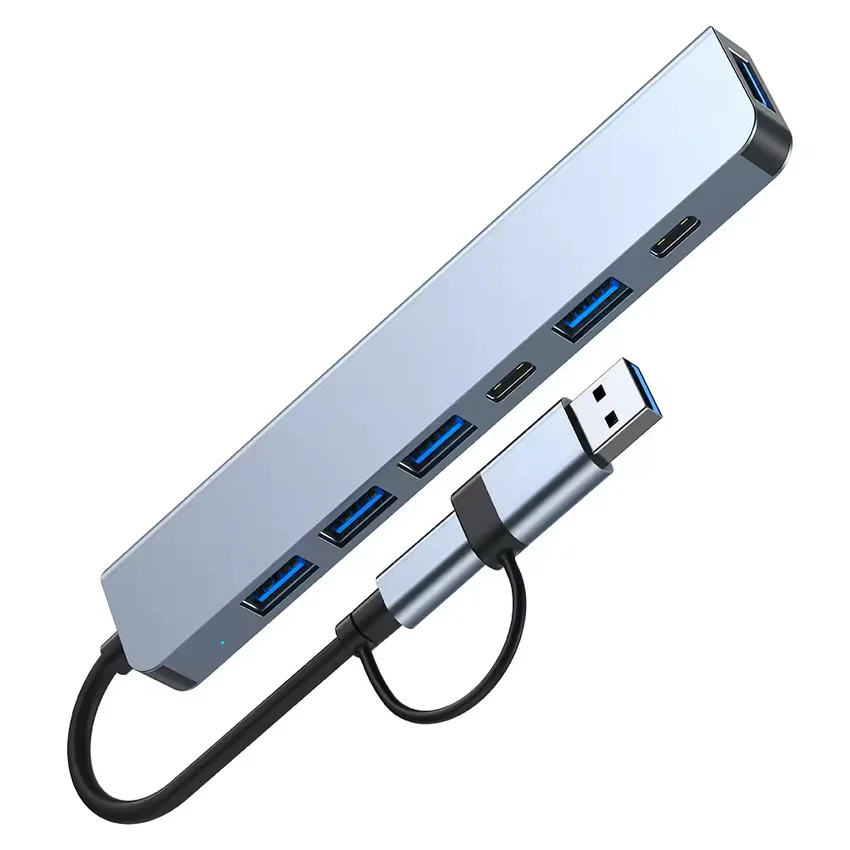 M-Link 7-in-1 USB-C Hub with 100W Power Delivery – Dual USB-C & USB 3.0 Interface - Image 2