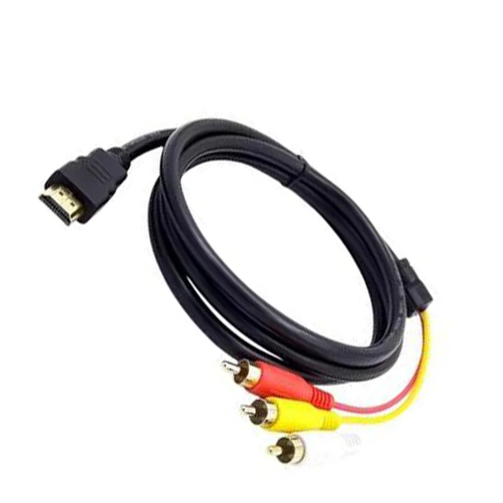 M-Link HDMI to RCA Cable 1.5M – Gold Plated Connectors for HDTV and Home Theatre – HDMRCA - Image 2