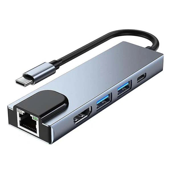 M-Link USB-C 5-in-1 Docking Station – HDMI, Gigabit LAN, USB 3.0 & USB-C PD