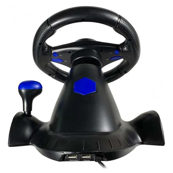 M-Link VW-X9S Gaming Steering Wheel – 180° Steering, Vibration, Non-Slip Pedals - Image 4