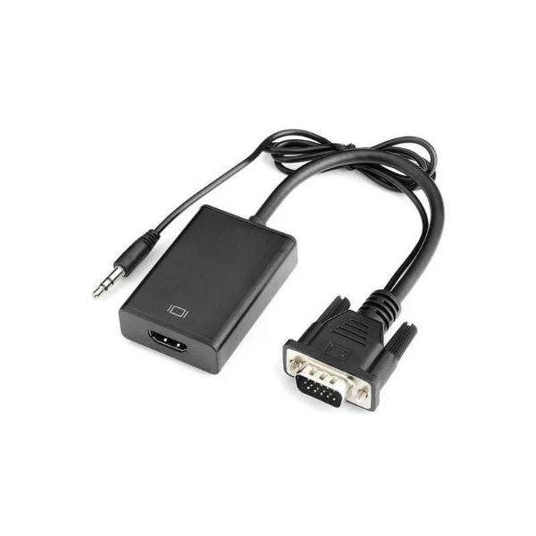 Matrix VGA Male to HDMI Female Adapter with Audio Support